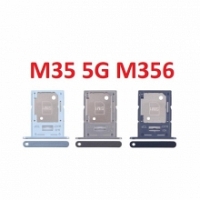 Khay Sim For Samsung Galaxy M35 5G SM-M356B SIM + SIM  Micro SD Card Tray Zin New